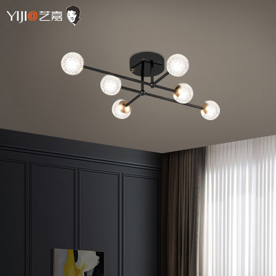 YJX-7727-3+3客廳藝術吊燈